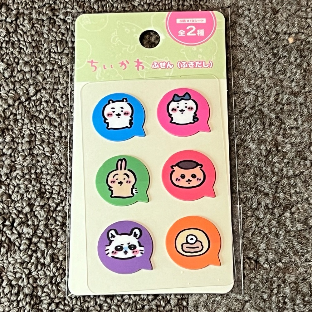 Chiikawa Sticky Tabs Japan Exclusive Officially Licensed Kawaii Stationery Anime